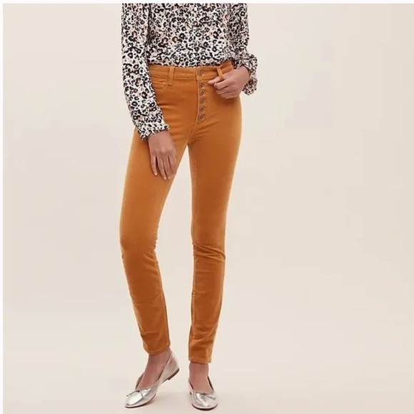 Anthropologie Pilcro and the Letterpress High Rise Skinny Corduroy Pants - Picture 1 of 8